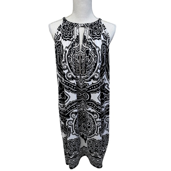 INC International Concepts Dresses & Skirts - Women’s 2X black and white shift dress